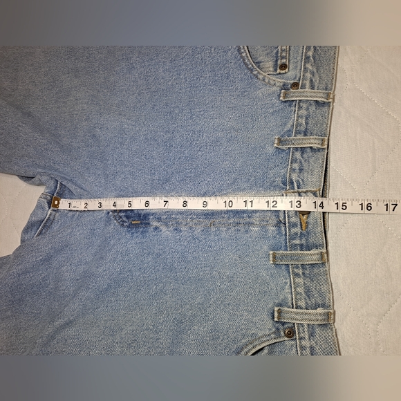 Slightly Distressed Carhartt Jeans Big Men's 44x32 Blue Denim 5-Pocket High-Rise - Picture 9 of 10